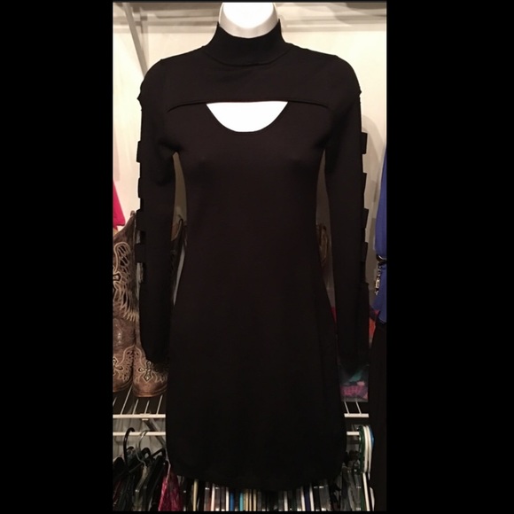🆕Derek Heart SEXY black dress cold shoulder/arms - Picture 12 of 15